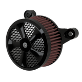 Twisted Steel Air Cleaner in black