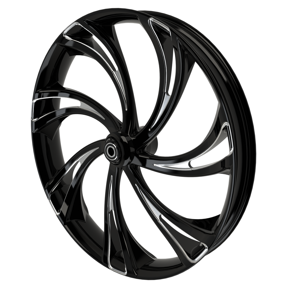 V Arm 3D Indian Black Double Cut Wheels