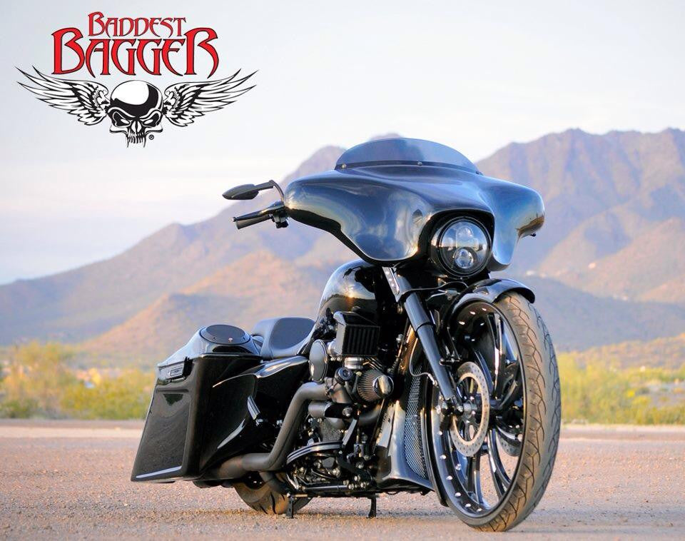 V Arm matching rotor on motorcycle wheel