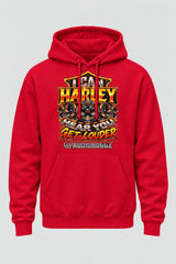 Audio Hoggz "I Can Harley Hear You" Hoodie - Red - front