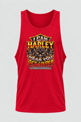 Audio Hoggz "I Can Harley Hear You" Men's Tank Top - Red - front