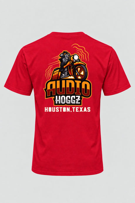 Audio Hoggz "I Can Harley Hear You" T-Shirt - Red - back