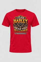 Audio Hoggz "I Can Harley Hear You" T-Shirt - Red - front