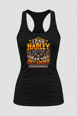 Audio Hoggz "I Can Harley Hear You" Women's Tank Top - Black - front