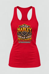 Audio Hoggz "I Can Harley Hear You" Women's Tank Top - Red - front