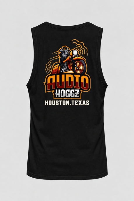 Audio Hoggz "I Can Harley Hear You" Men's Tank Top - Black - back