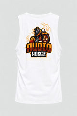 Audio Hoggz "I Can Harley Hear You" Men's Tank Top - White - back