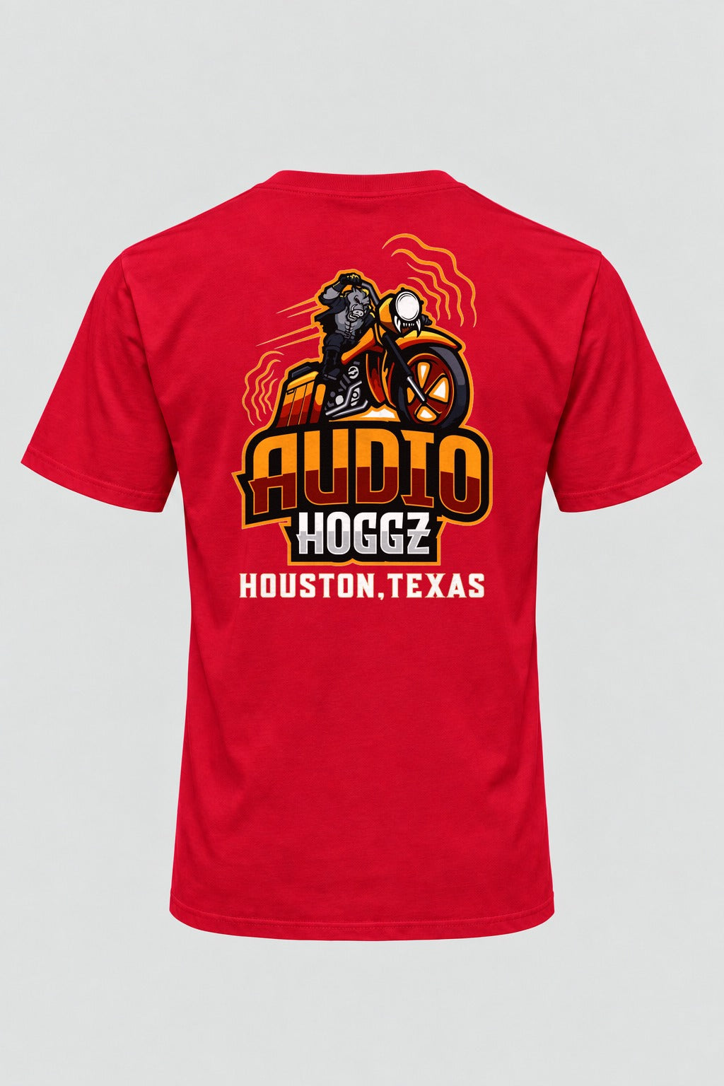 Audio Hoggz "I Can Harley Hear You" T-Shirt - Red - back