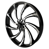 30 Inch XR9 3D Black Double Cut Harley Wheel