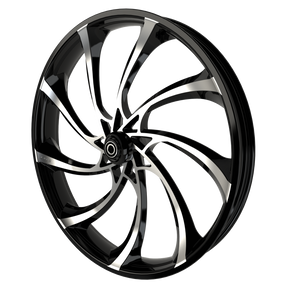 30 Inch XR9 3D Black Double Cut Harley Wheel